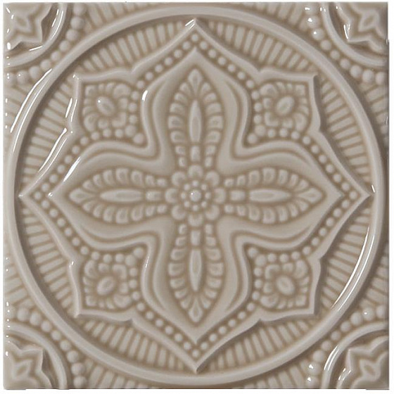Декоративные элементы Adex ADST4094 Relieve Mandala Planet Silver Sands, цвет коричневый, поверхность глянцевая, квадрат, 148x148