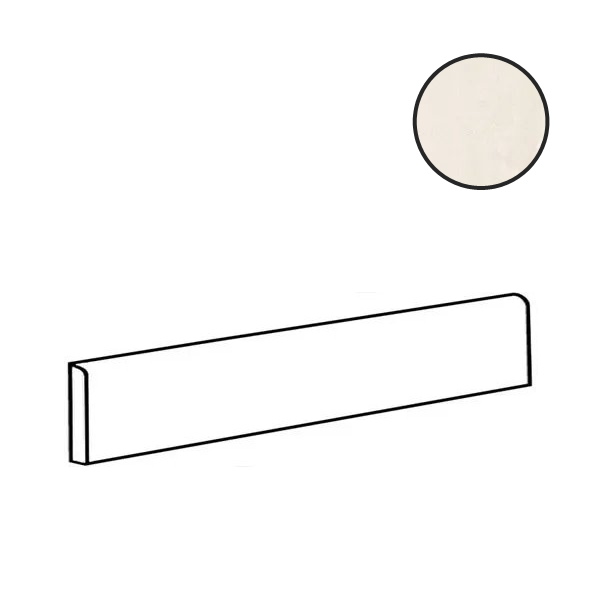 Бордюры Imola Azuma Up A.UP BT90W, цвет белый, поверхность матовая, прямоугольник, 60x900