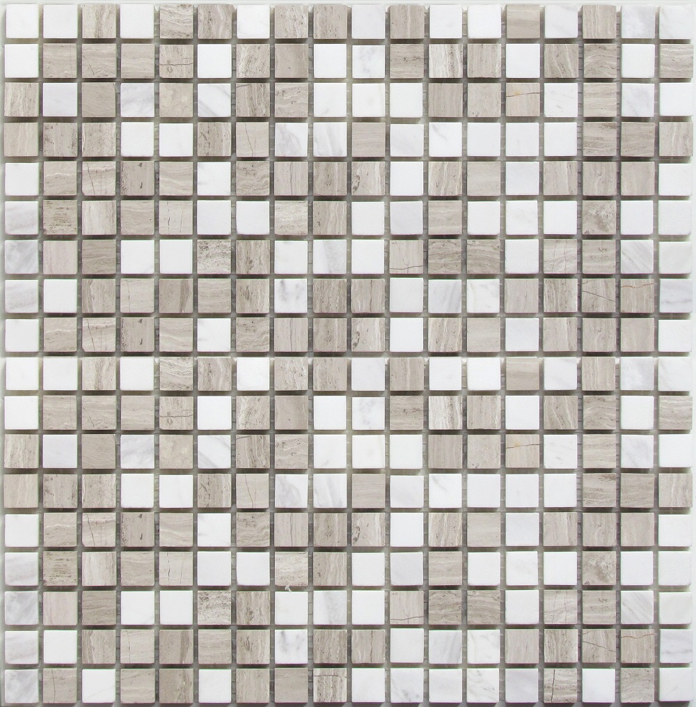 Мозаика Bonaparte Bonaparte Melange-15, цвет серый, поверхность матовая, квадрат, 305x305