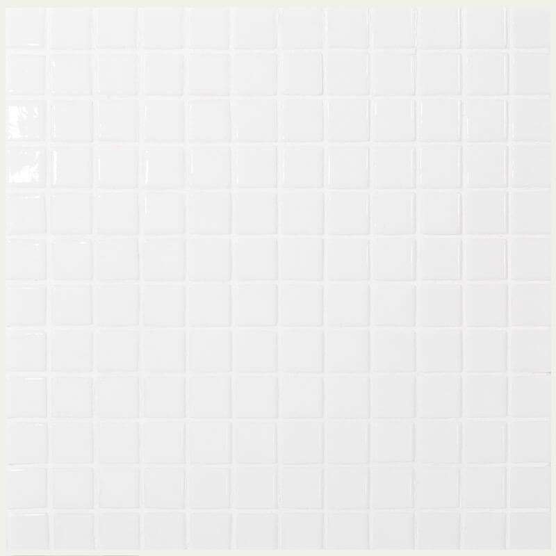 Мозаика Vidrepur Colors № 100 (На Сцепке), цвет белый, поверхность глянцевая, прямоугольник, 317x396