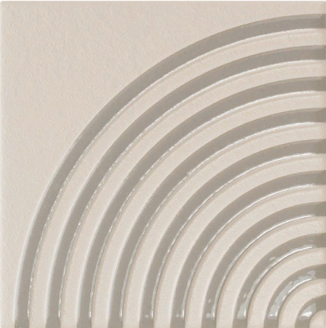 Керамическая плитка Wow Twister Twist Dove Stone Taupe 129162, цвет белый серый, поверхность глянцевая матовая, квадрат, 125x125