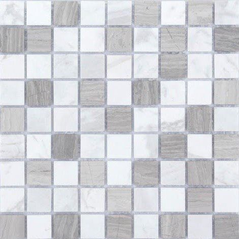 Мозаика Caramelle Mosaic Pietrine Pietra Mix 2 Mat 23X23 4mm, цвет серый, поверхность матовая, квадрат, 298x298