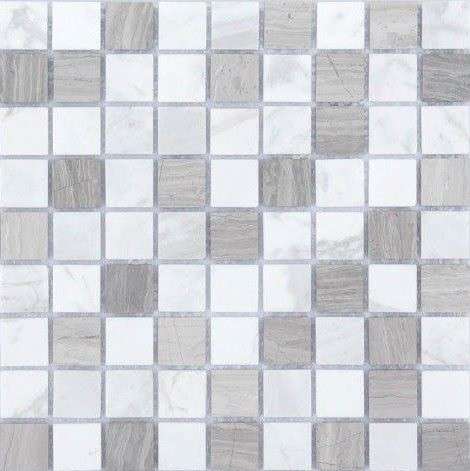 Мозаика Caramelle Mosaic Pietrine Pietra Mix 2 Mat 23X23 4mm, цвет серый, поверхность матовая, квадрат, 298x298