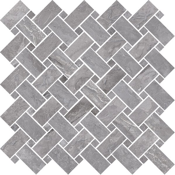 Мозаика Cerdomus Supreme Mosaico Kadi Grey Lev 78081, цвет серый, поверхность полированная, квадрат, 300x300
