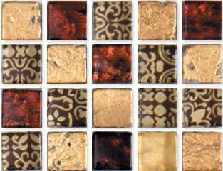 Мозаика Irida Palazzo Versailles, цвет коричневый бежевый бордовый, поверхность глянцевая, квадрат, 150x150