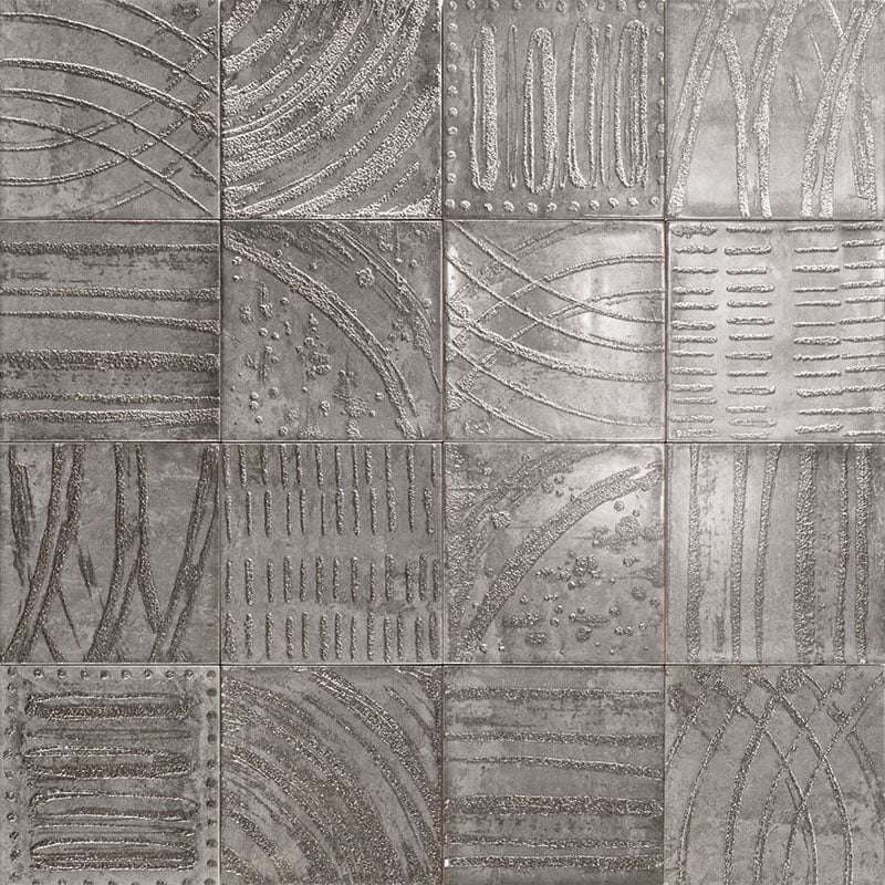 Декоративные элементы Mainzu Nazari Fortuna Nero, цвет чёрный, поверхность глянцевая, квадрат, 150x150