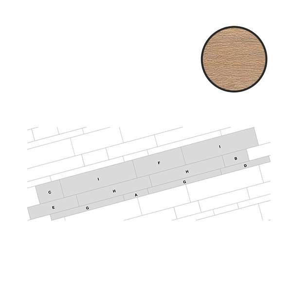 Керамогранит Ergon Wood Talk Modular Beige Digue E1P4, цвет коричневый, поверхность матовая, прямоугольник, 450x2700