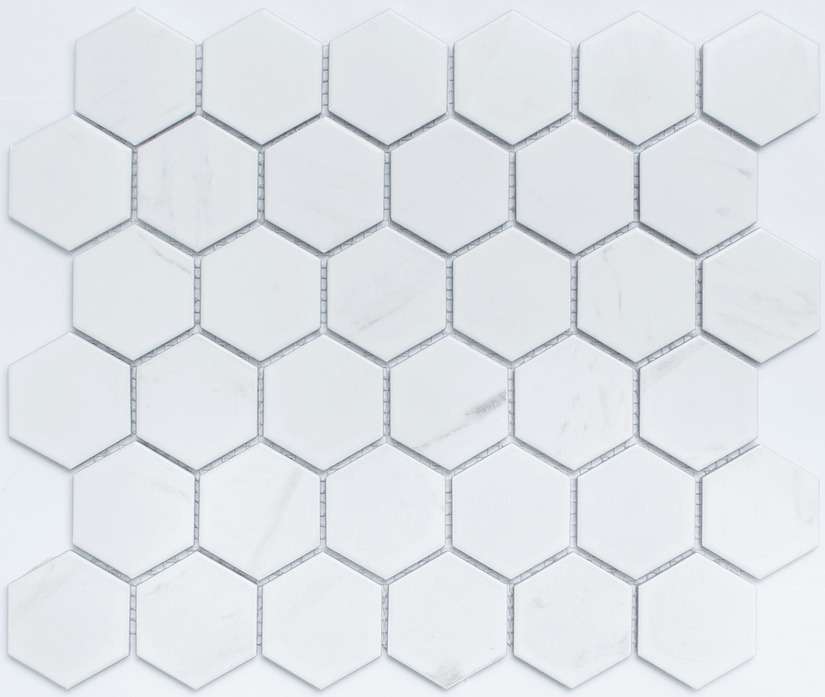 Мозаика NS Mosaic PS5159-12, цвет белый, поверхность матовая, квадрат, 281x325