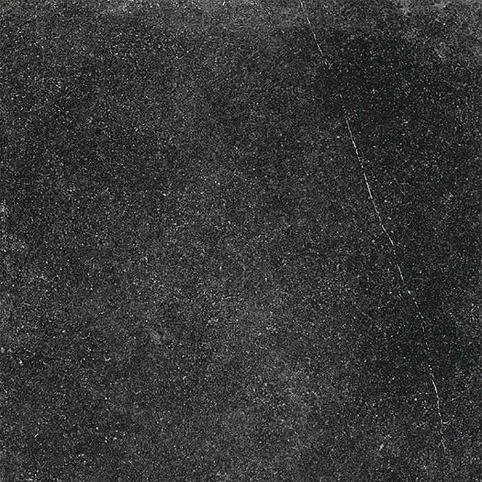 Толстый керамогранит 20мм Alfalux Pietre Pure Soignies Roc Ret 8232345, цвет чёрный, поверхность структурированная противоскользящая, квадрат, 600x600