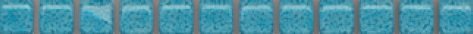 Бордюры Kerama Marazzi Карандаш Бисер бирюзовый POF008, цвет бирюзовый, поверхность лаппатированная, прямоугольник, 14x200