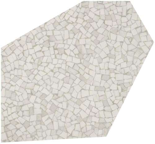 Декоративные элементы Fap Roma Diamond Caleido Frammenti White Brillante fNKS, цвет белый, поверхность глянцевая, шестиугольник, 370x520