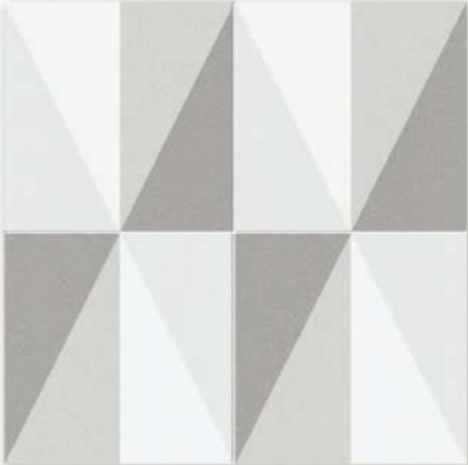 Керамическая плитка Dual Gres Hydraulics Heaven Silver Pre-Cut, цвет белый серый, поверхность матовая, квадрат, 450x450