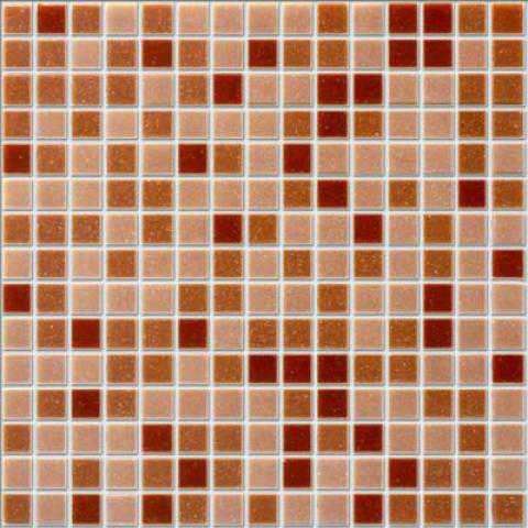 Мозаика JNJ Mosaic Интерьерные Cмеси 200x200 Rosa, цвет коричневый, поверхность глянцевая, квадрат, 200x200