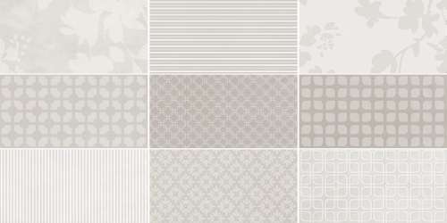 Декоративные элементы Dune Lumiere Decor Grey 187787, цвет серый, поверхность глянцевая, квадрат, 125x250