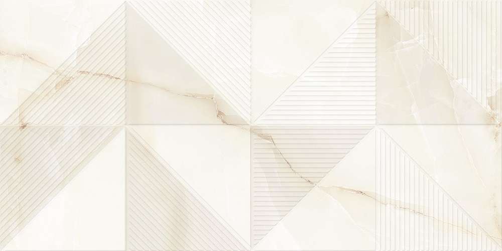 Декоративные элементы Eurotile Milena Cream Decor, цвет бежевый, поверхность глянцевая, прямоугольник, 300x600