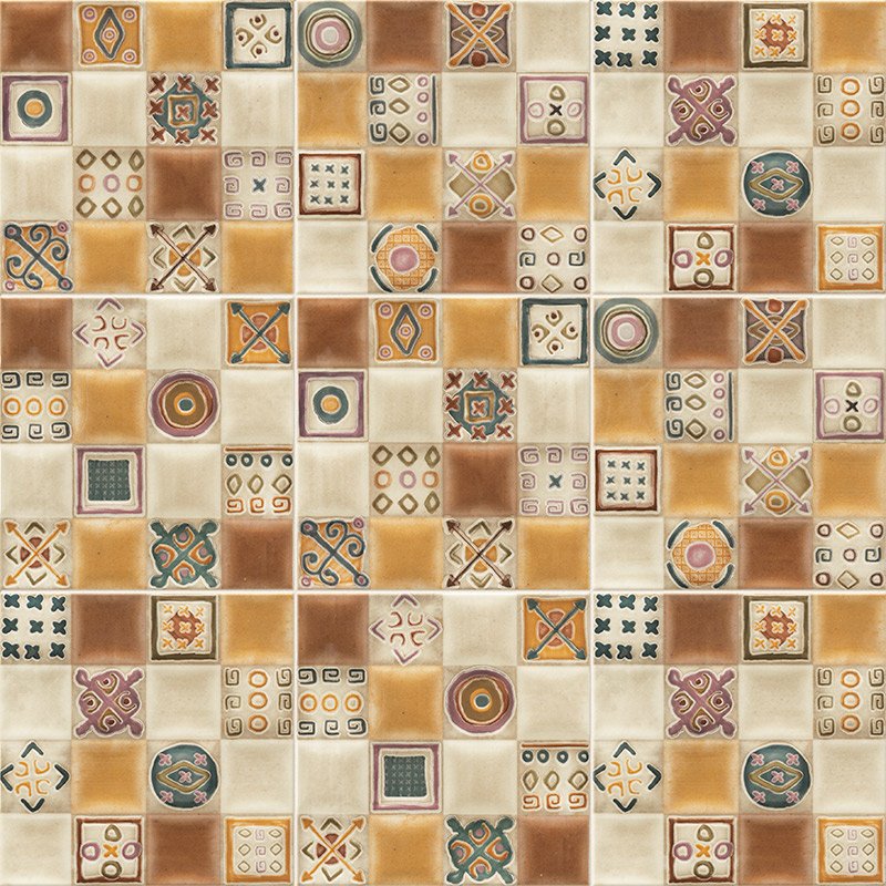 Декоративные элементы Mainzu Volumen Verona Beige, цвет разноцветный, поверхность сатинированная, квадрат, 200x200