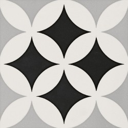 Декоративные элементы Elios Deco Anthology Original D Grey 089D3D1, цвет чёрно-белый, поверхность матовая 3d (объёмная), квадрат, 200x200