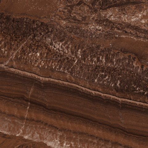 Керамогранит Ceracasa Jainoor Pulido Imperial, цвет коричневый, поверхность глянцевая, квадрат, 388x388