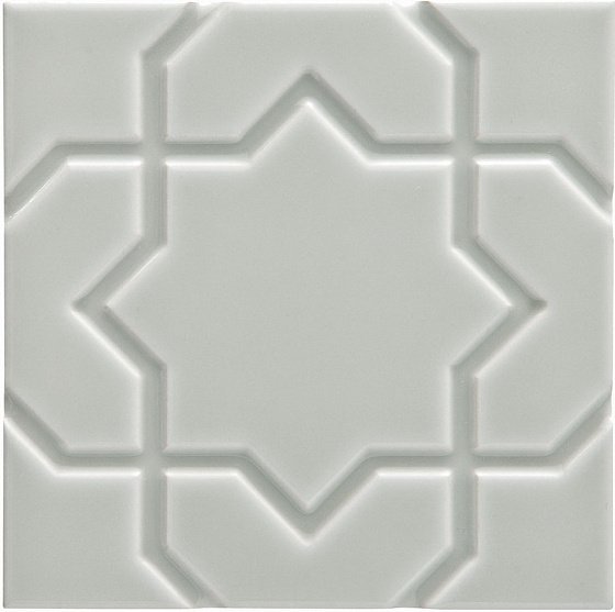 Декоративные элементы Adex ADNE4153 Liso Star Silver Mist, цвет серый, поверхность глянцевая, квадрат, 150x150