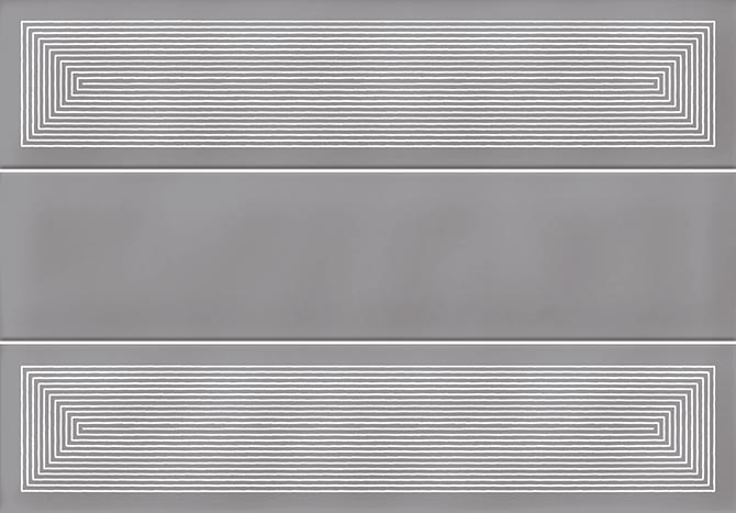 Керамическая плитка Vives Hanami Kozen Gris VIV-HAN-033, цвет серый, поверхность глянцевая, прямоугольник, 230x335