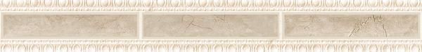 Бордюры Europa Ceramica Crema Marfil Cenefa Piedra, цвет бежевый, поверхность глянцевая, прямоугольник, 75x600