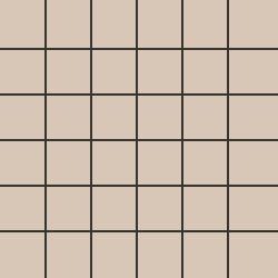 Мозаика Ce.Si Full Body Argon Su Rete 5x5, цвет бежевый, поверхность матовая, квадрат, 300x300