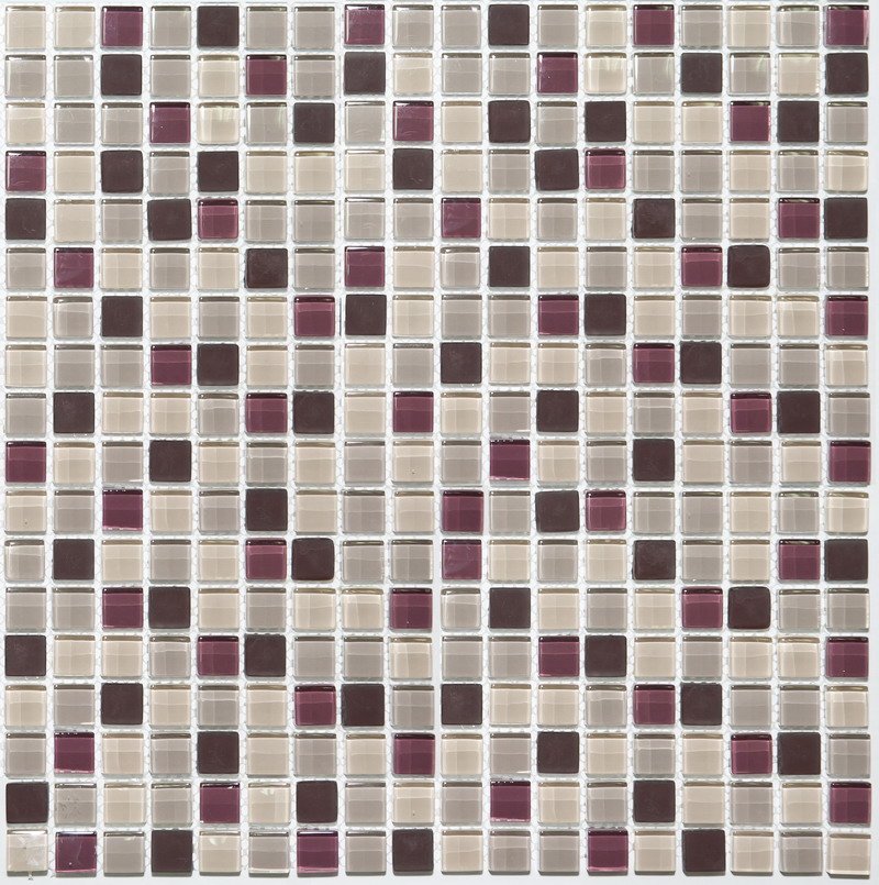 Мозаика NS Mosaic S-843, цвет разноцветный, поверхность глянцевая, квадрат, 305x305