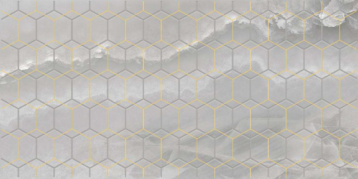Декоративные элементы Laparet Prime Декор серый, цвет серый, поверхность глянцевая, прямоугольник, 250x500