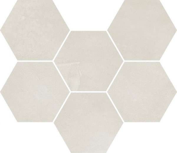Мозаика Italon Continuum Polar Mosaico Hexagon 620110000186, цвет бежевый, поверхность матовая, шестиугольник, 250x290