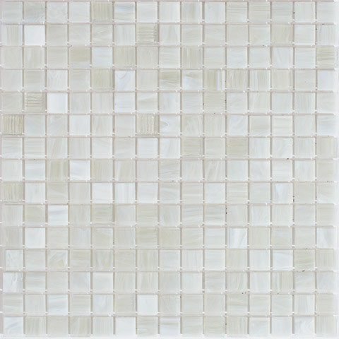 Мозаика Alma Mosaic Stella STN444, цвет белый, поверхность глянцевая, квадрат, 327x327