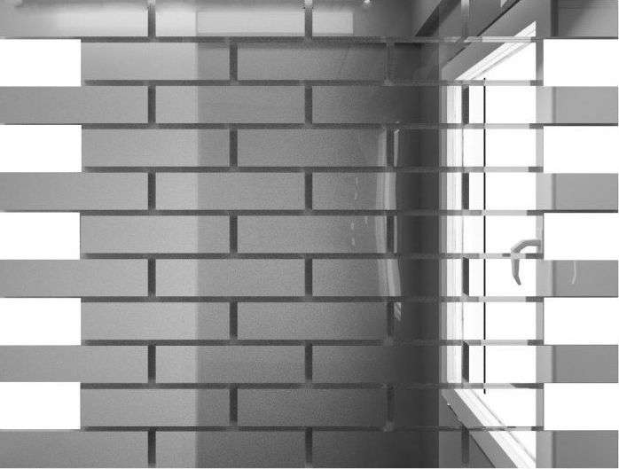 Мозаика ДСТ Мозаика зеркальная Серебро С8025 80х25, цвет серый, поверхность глянцевая, квадрат, 300x300