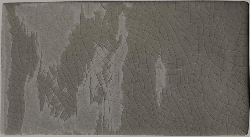 Керамическая плитка Equipe Masia Gris Oscuro Crackle 20906, цвет серый, поверхность глянцевая, кабанчик, 75x150