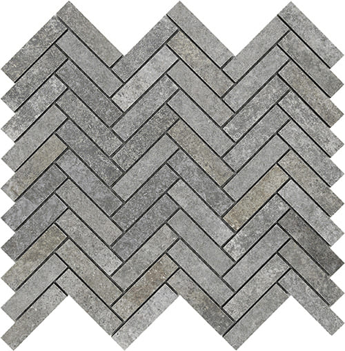 Мозаика La Fabbrica Jungle Stone Spina Di Pesce Silver 154301, цвет серый, поверхность матовая, квадрат, 300x300