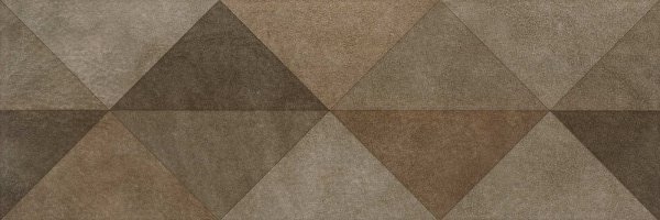Декоративные элементы Serra Alcantara Brown&Light Brown Decor 1, цвет коричневый, поверхность матовая, прямоугольник, 300x600
