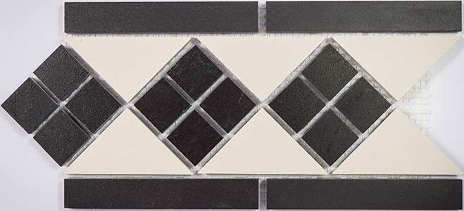 Декоративные элементы Топ Рус Ева Б-СТУ, цвет чёрно-белый, поверхность матовая, прямоугольник, 146x278