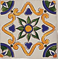 Декоративные элементы Cevica Dec. Valenciano Antic Hueso, цвет разноцветный, поверхность глянцевая, квадрат, 130x130