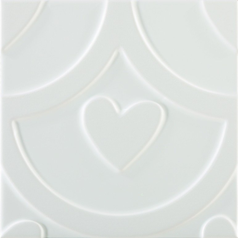 Керамическая плитка Pamesa Agatha Coeur Blanco, цвет белый, поверхность глянцевая, квадрат, 250x250