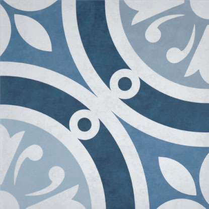 Декоративные элементы Heralgi Tempo Epic Blue, цвет голубой, поверхность матовая, квадрат, 200x200