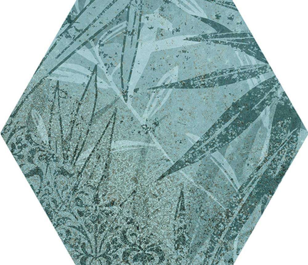 Декоративные элементы Dune Magnet Tropic Mint 188596, цвет зелёный, поверхность матовая, шестиугольник, 150x170