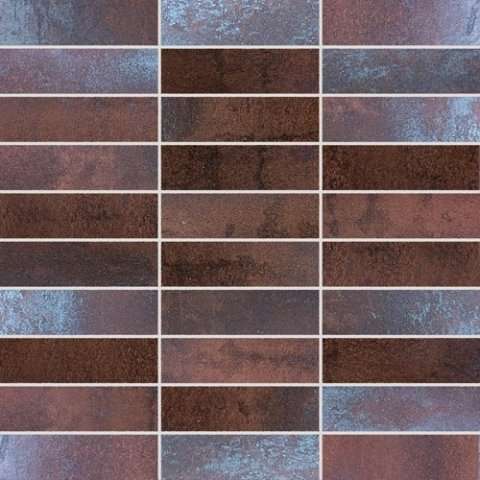 Мозаика Azteca Mosa Titanium Oxido, цвет коричневый, поверхность матовая, квадрат, 300x300
