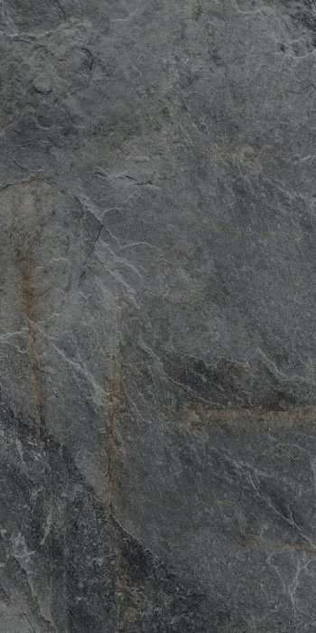 Керамогранит Kronos Rocks Silver Black Grip R11 7431, цвет чёрный, поверхность структурированная, прямоугольник, 600x1200