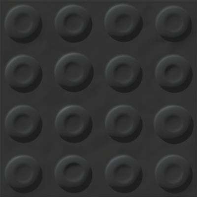 Декоративные элементы Vives Berta Picos Basalto-M, цвет чёрный, поверхность матовая рельефная, квадрат, 200x200
