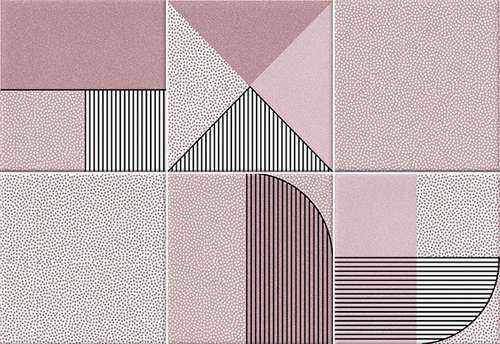 Керамическая плитка Vives Hanami Nago Marsala VIV-HAN-059, цвет розовый, поверхность глянцевая, прямоугольник, 230x335