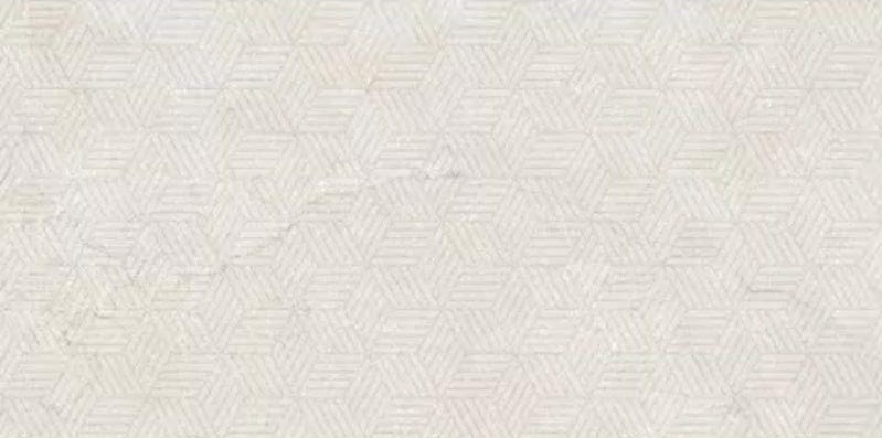 Керамогранит Cerim Stone Life Cubes Cotton 779339, цвет бежевый, поверхность матовая рельефная, прямоугольник, 600x1200