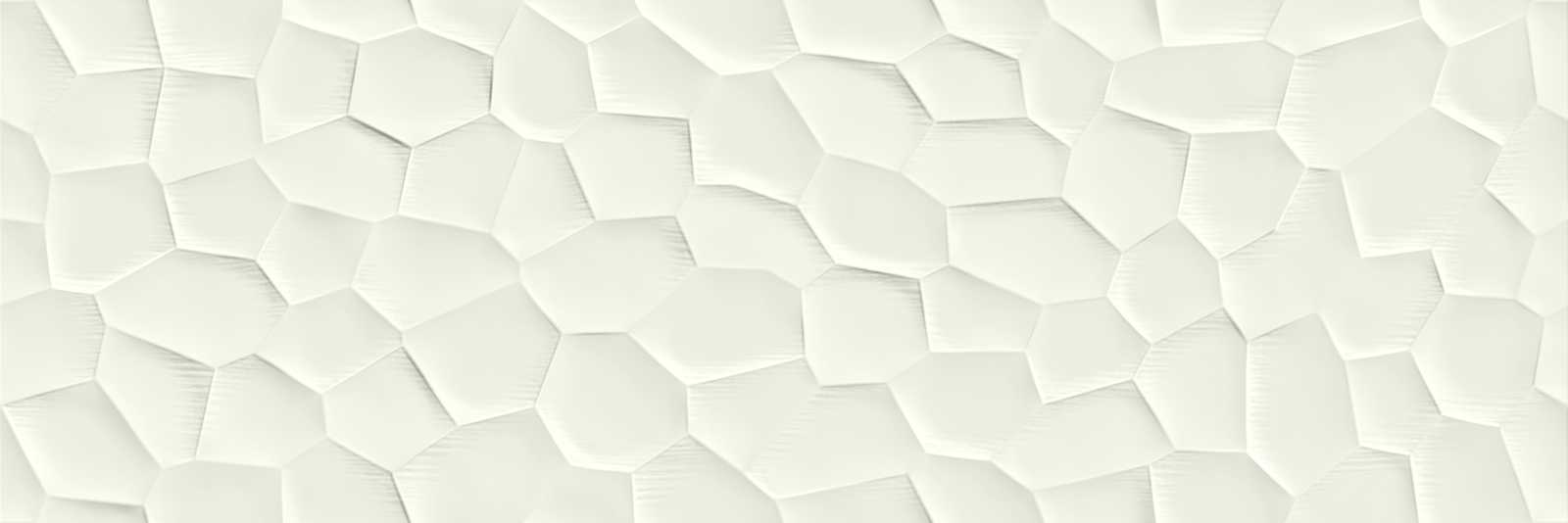 Керамическая плитка Marazzi Italy Essenziale Struttura Deco 3D Satinato MNP3, цвет белый, поверхность сатинированная 3d (объёмная), прямоугольник, 400x1200