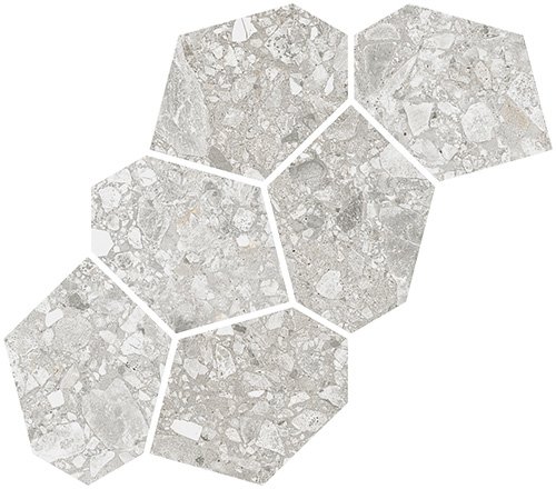 Мозаика Vives Mosaico Aymaras Gris, цвет серый, поверхность матовая, прямоугольник, 242x395