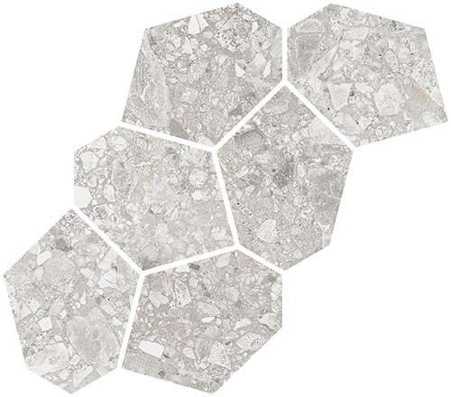 Мозаика Vives Mosaico Aymaras Gris, цвет серый, поверхность матовая, прямоугольник, 242x395