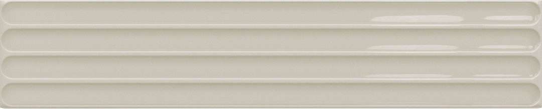 Керамическая плитка DNA Plinto In Greige Gloss, цвет серый, поверхность глянцевая рельефная, прямоугольник, 107x542