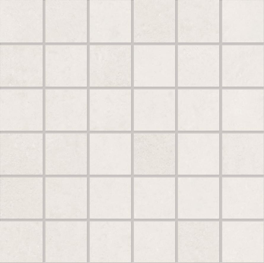 Мозаика Ergon Pigmento Mosaico Perla Silktech ELXZ, цвет белый, поверхность матовая, квадрат, 300x300