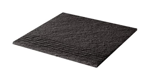 Ступени Rako Taurus Granit TCV34069, цвет чёрный тёмный, поверхность матовая, квадрат, 300x300